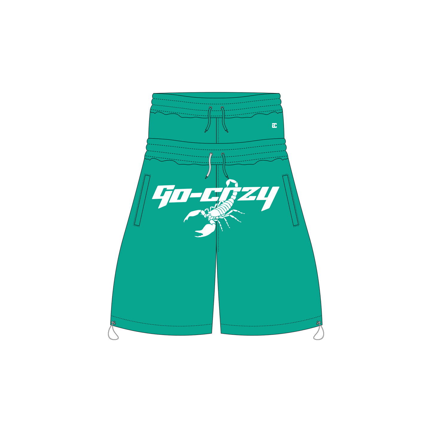 GC NON-RHINESTONE DOUBLEWAIST SHORTS