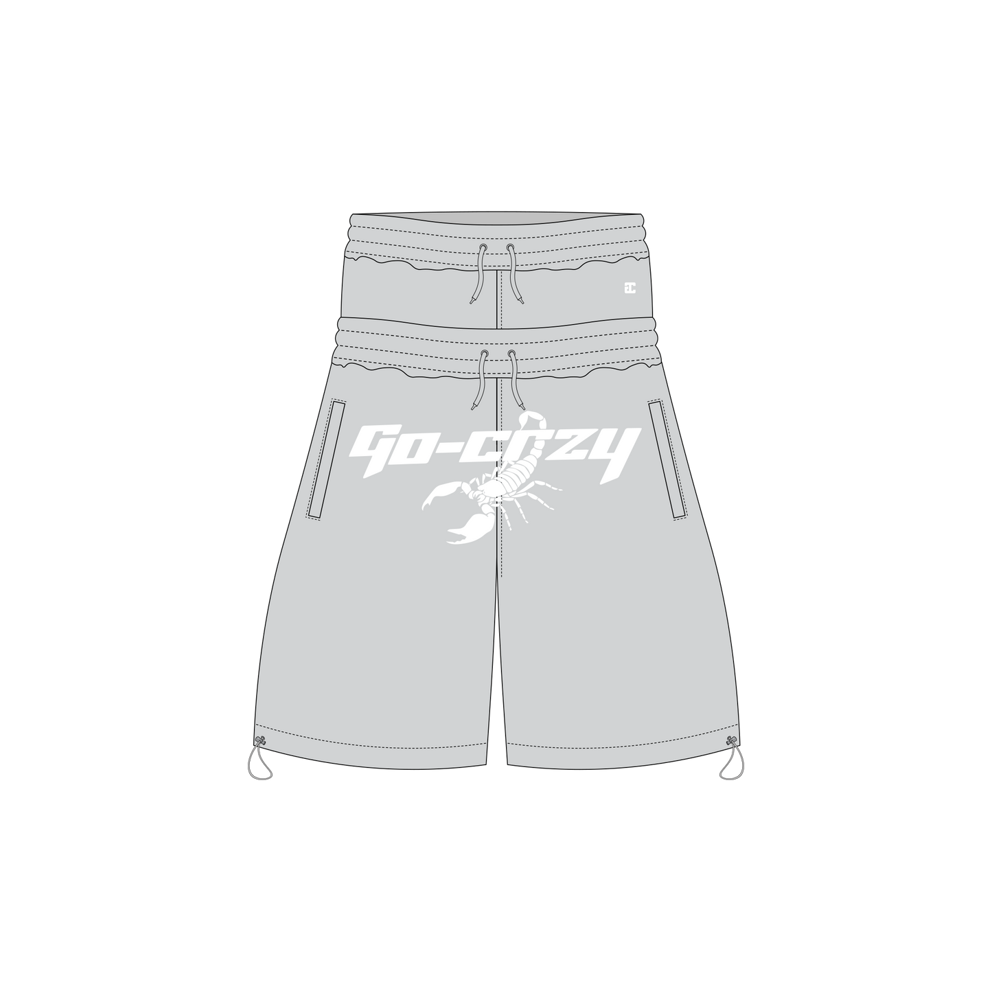 GC NON-RHINESTONE DOUBLEWAIST SHORTS