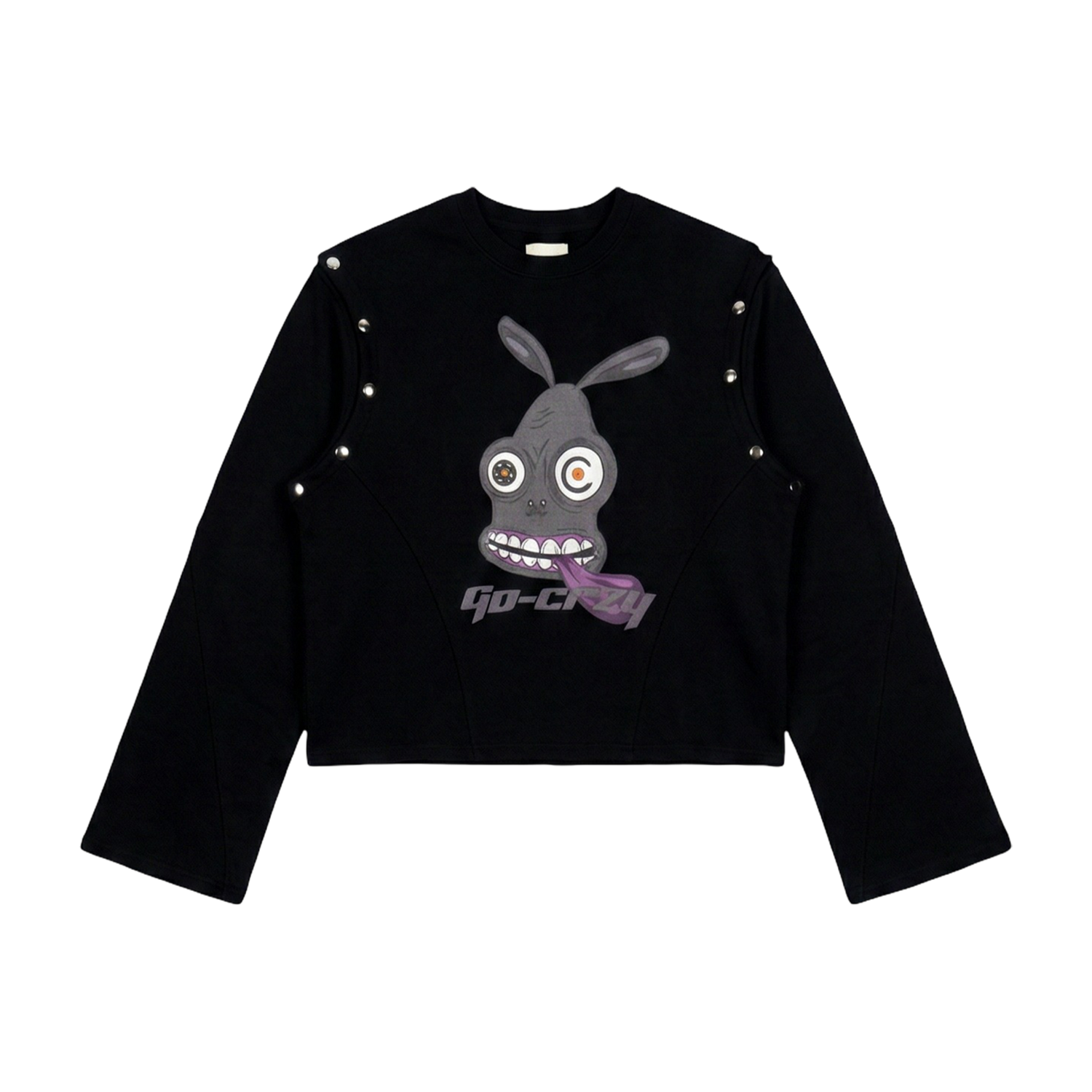 LIMITED EDITION BLACK CRACK DETACHABLE SWEATSHIRT/VEST