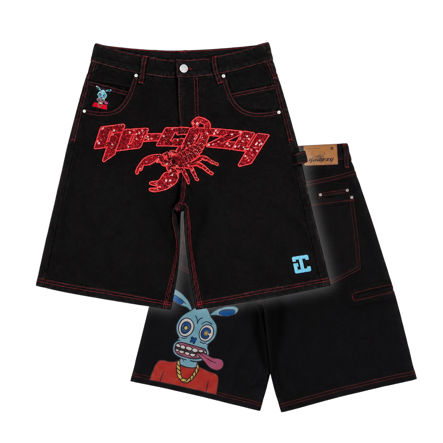 KINGS MASCOT DENIM JORTS