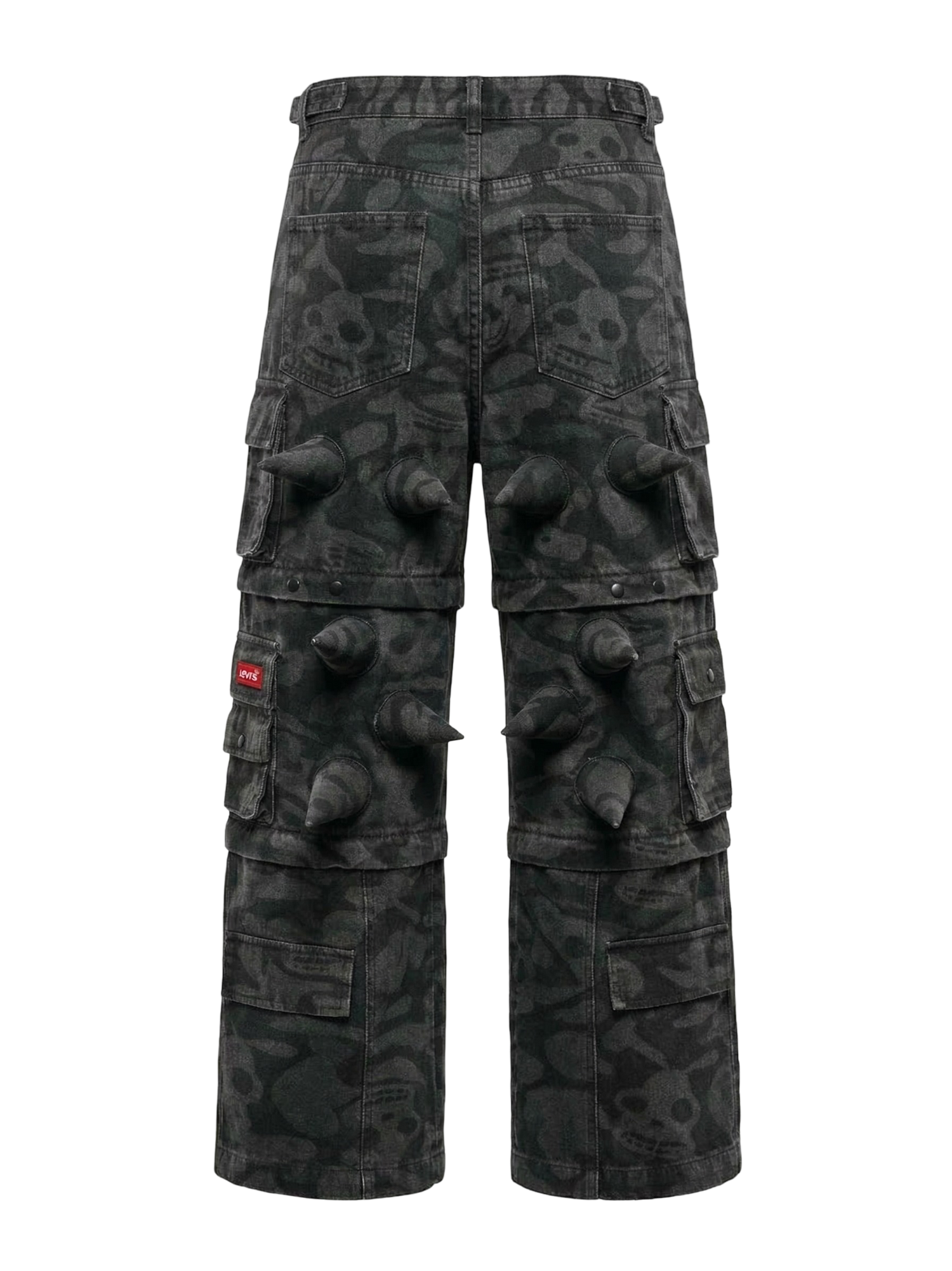 BLACK WIDOW SPIKY PANTS - HELL CAN WAIT