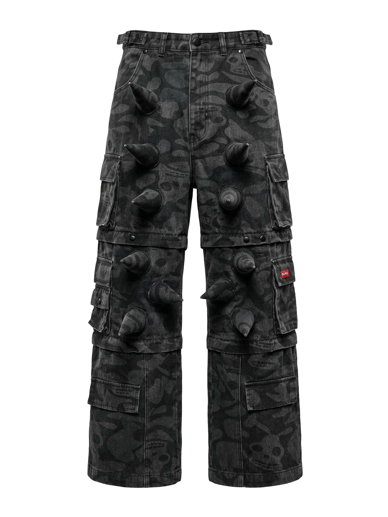 BLACK WIDOW SPIKY PANTS - HELL CAN WAIT