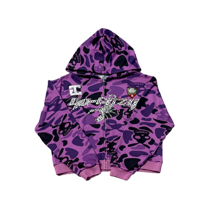 Purple Leopard Hoodie