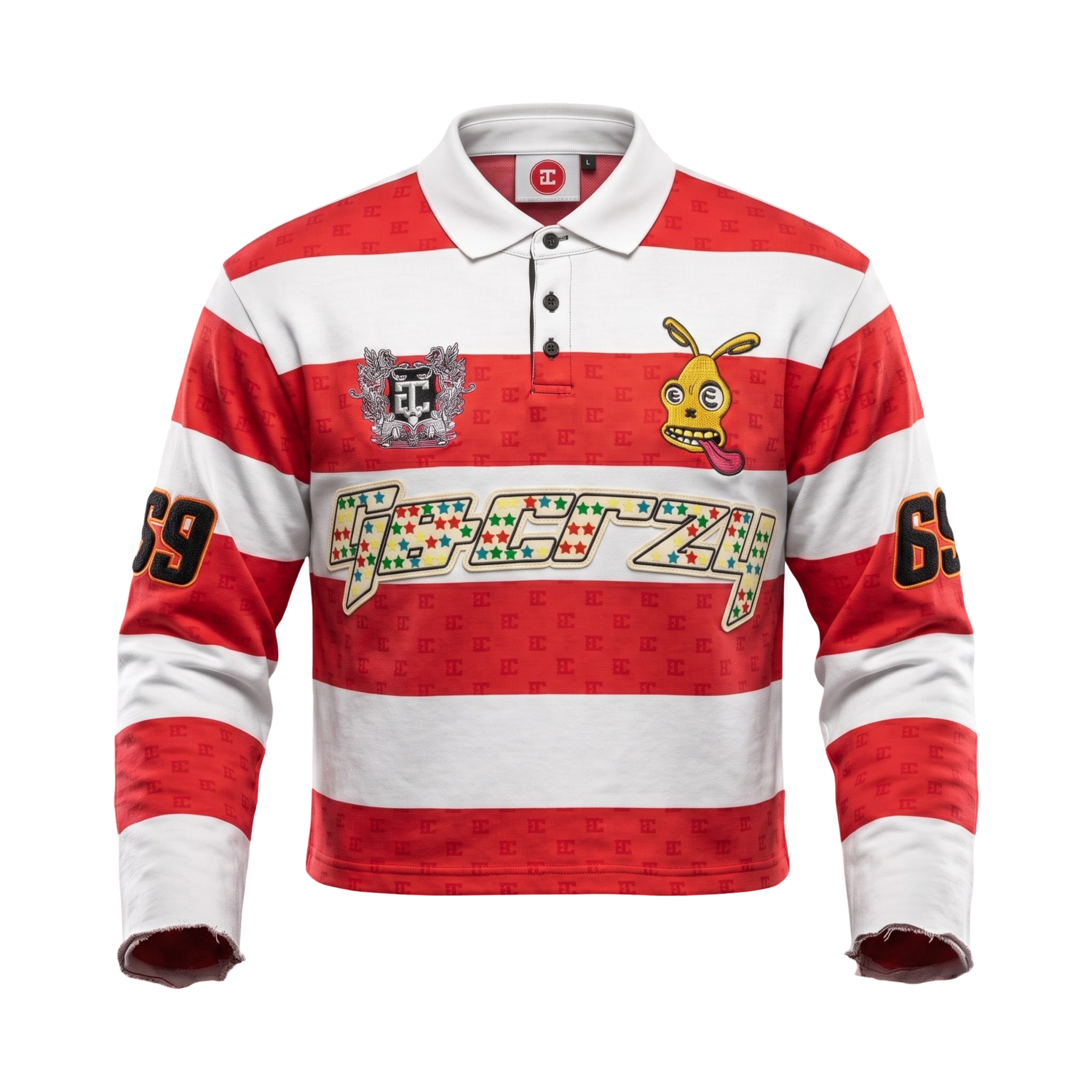 Red and White Legacy Polo